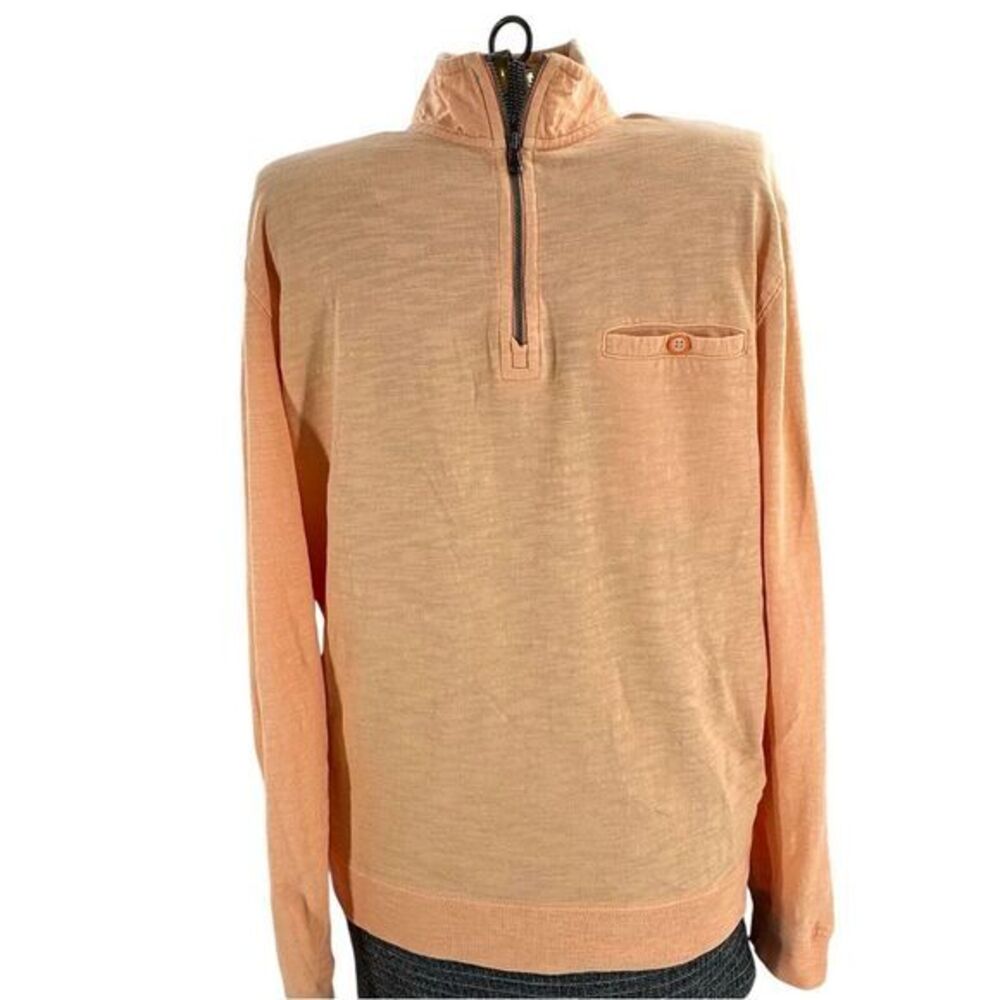 Johnnie O West Coast Prep‎ 100% Cotton Simms Quarter Zip Sweater Small